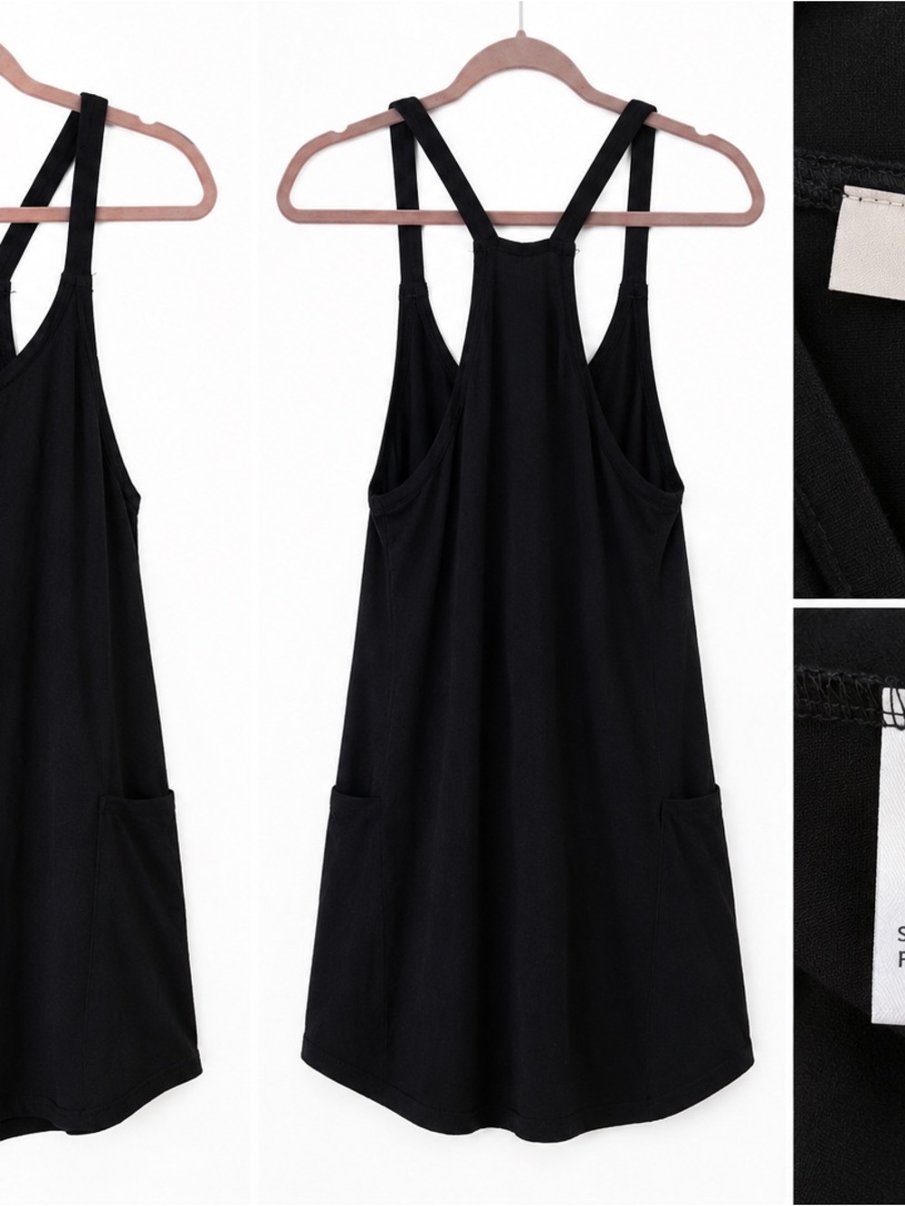 NWOT Zhiyouni Women's Summer Sleeveless Mini Dress V Neck Spaghetti Straps Athle